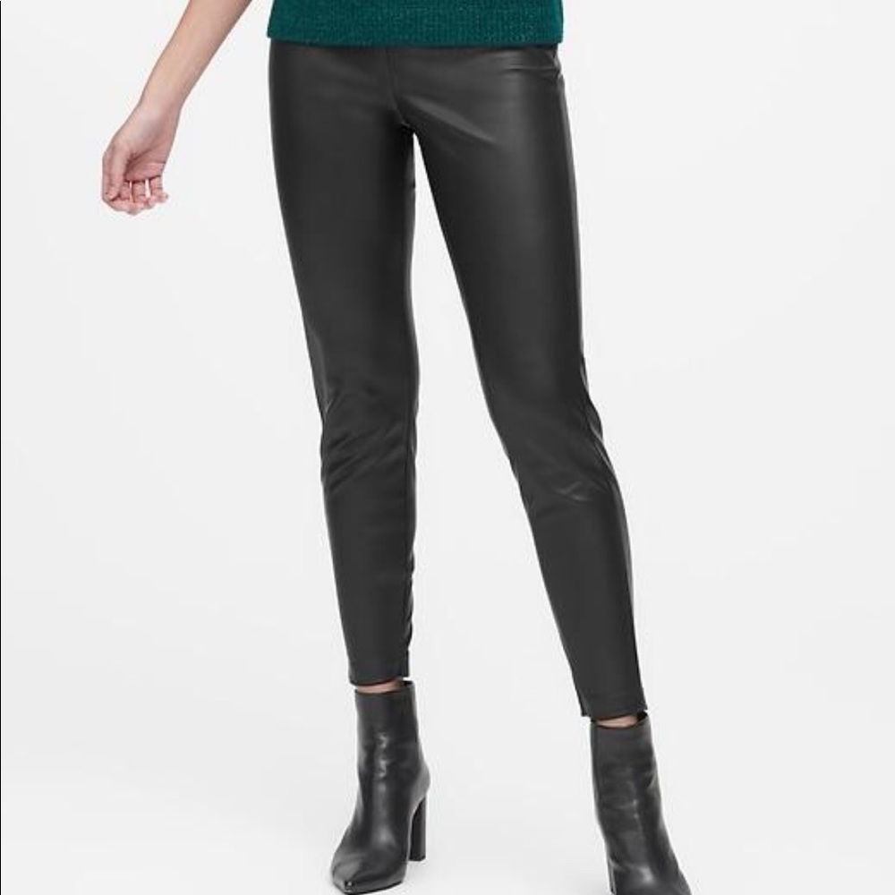 Banana Republic Vegan Leather Devon Leggings